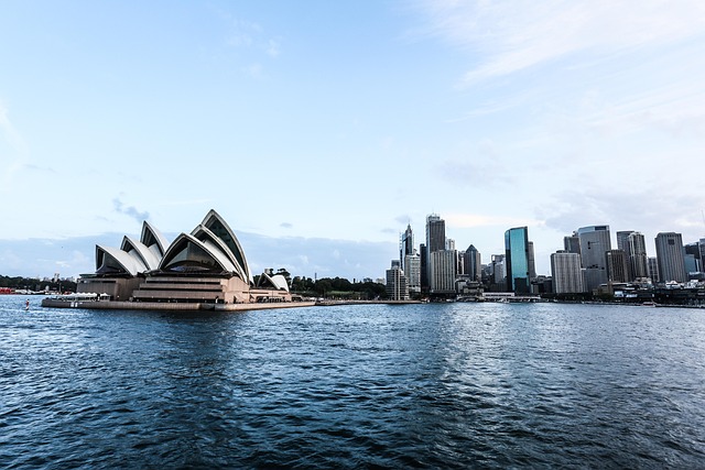 Australia, Sydney, Opera, Blå Himmel