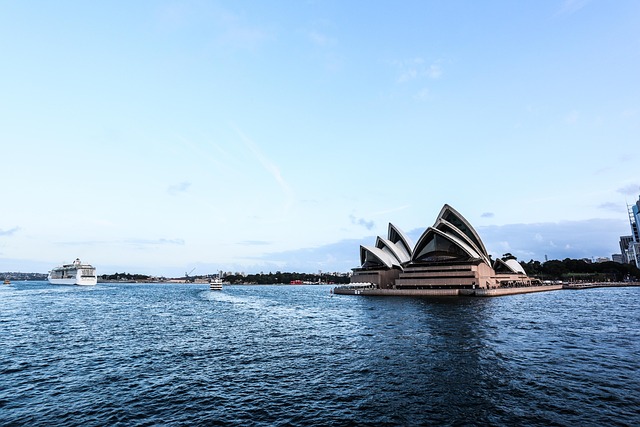 Australia, Sydney, Opera, Blå Himmel