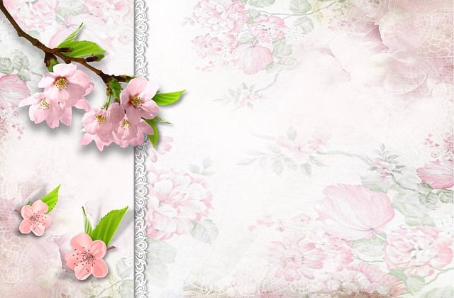Free guestbook nature spring illustration
