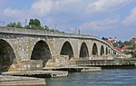 regensburg, stone bridge, landmark