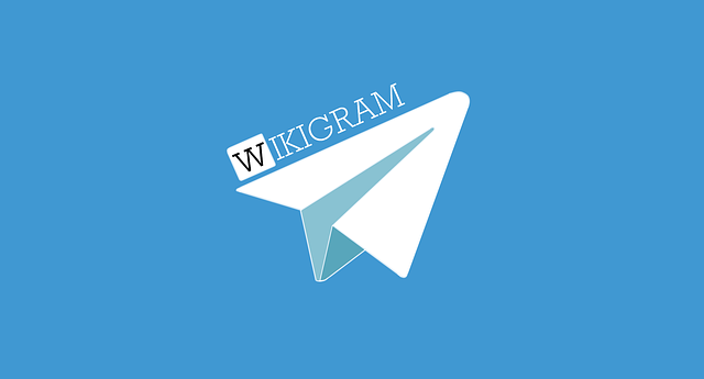 Free wiki telegram wikigram illustration