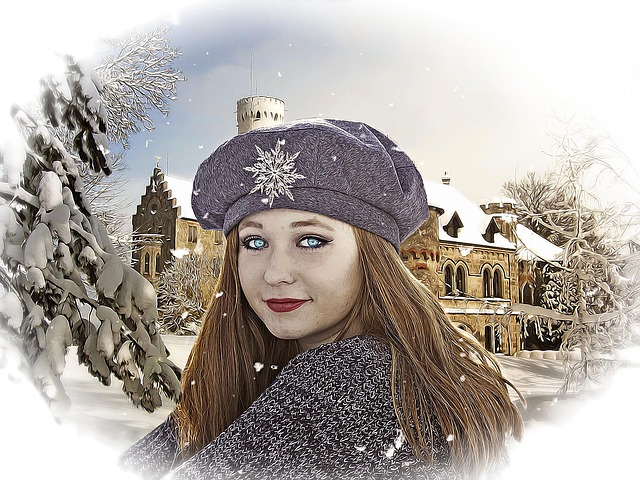 Free fantasy female girl illustration
