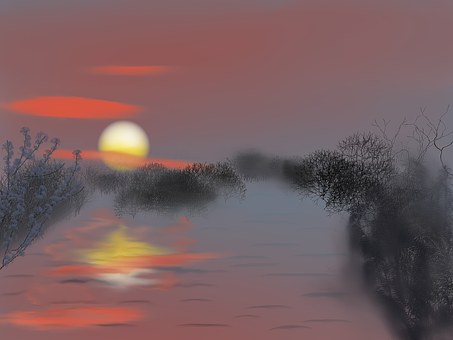 Apă, Ajun, Reflecţie, Curgere