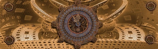 Free banner header clock illustration