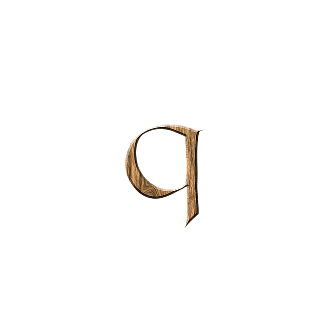 Free wooden q q letter illustration