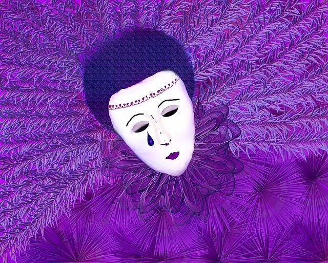 Free fixed carnival mask illustration