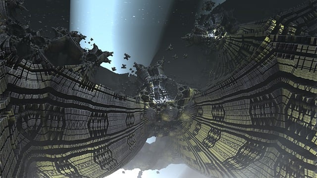 Free mandelbulb fractal sci-fi illustration
