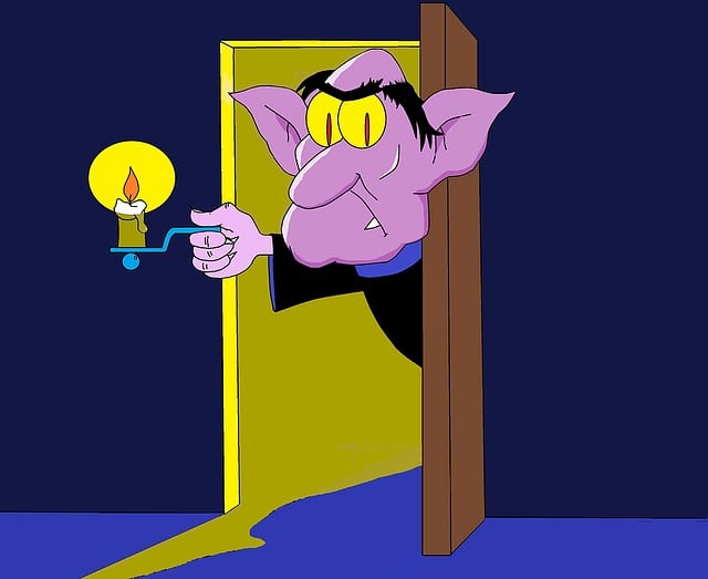 Free terror monster teeth illustration