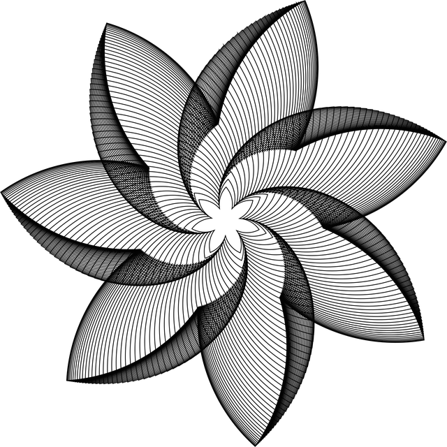 Free ornamental beautiful flowers decorative vector