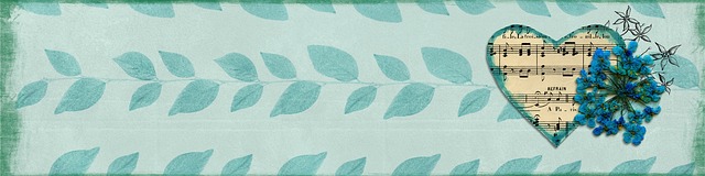 Banner, Web, Blå, Grøn, Hjerte, Blomst