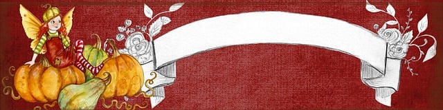 Banner, Fee, Kürbis, Rot, Herbst