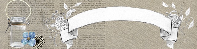 Free banner earth tone flower illustration