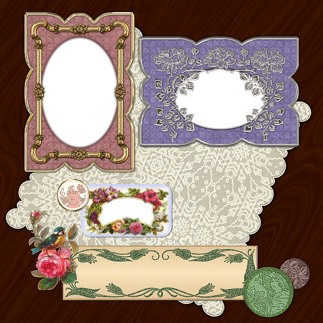 Free scrapbook scrap background illustration