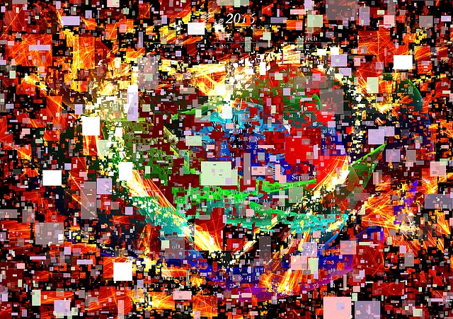 Free heart love multicoloured illustration