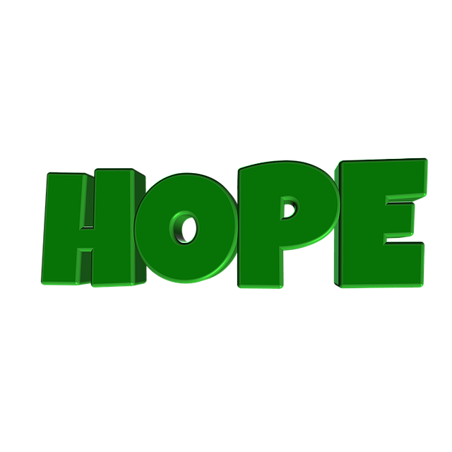 Free hope 3d writing illustration