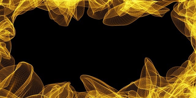 Free particles frame edge illustration
