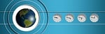 logo, globe, time