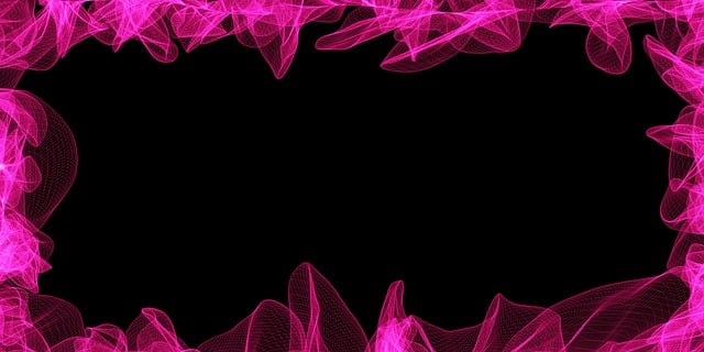 Free particles frame edge illustration