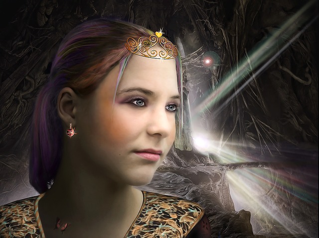Free imagination girl mystical illustration