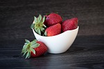 strawberries, red, ripe