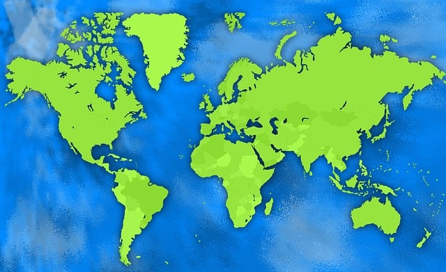 Free africa america antarctica illustration