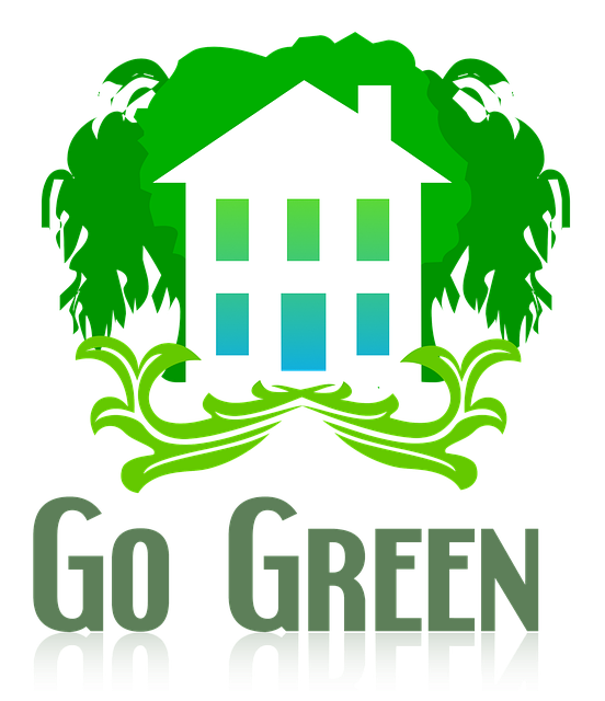 Free green environmental house illustration