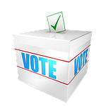 ballot box, cut out, voting