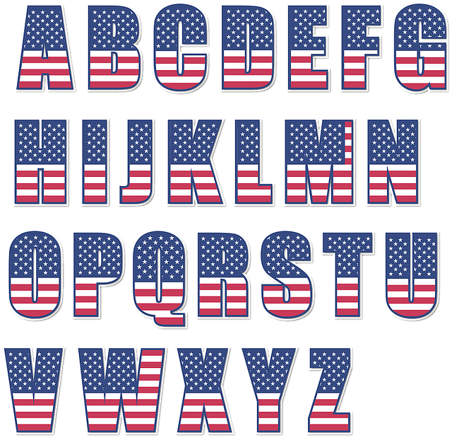Alphabet, Briefe, Englisch, A-Z