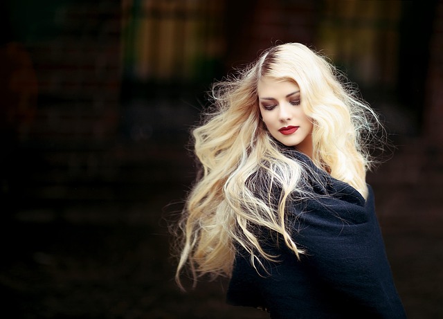 Portrait, Frau, Mädchen, Blond, Haare