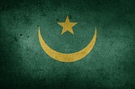 flag, mauritania, africa
