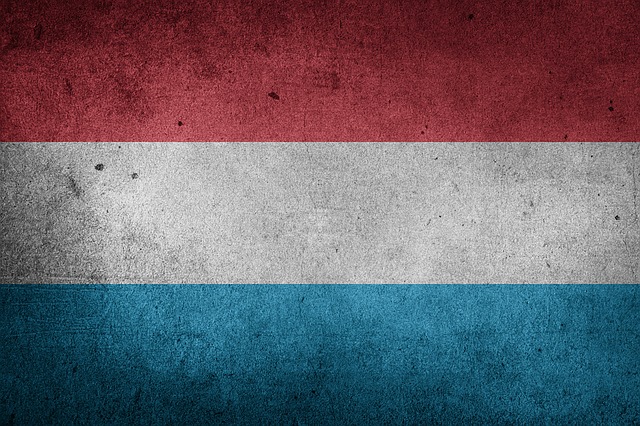 Flag, Luxembourg, Europa, Grunge