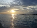 jamaica, beach, sunset