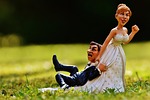 grind down the aisle, bride, groom