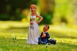 grind down the aisle, bride, groom