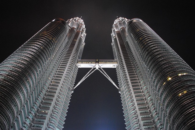 Petronas Türme, Nacht, Reisen, Malaysia
