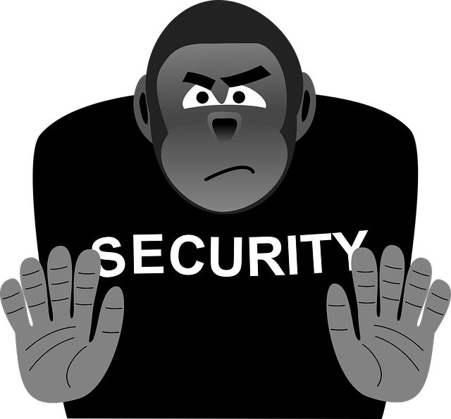 Free security bouncer strong vector