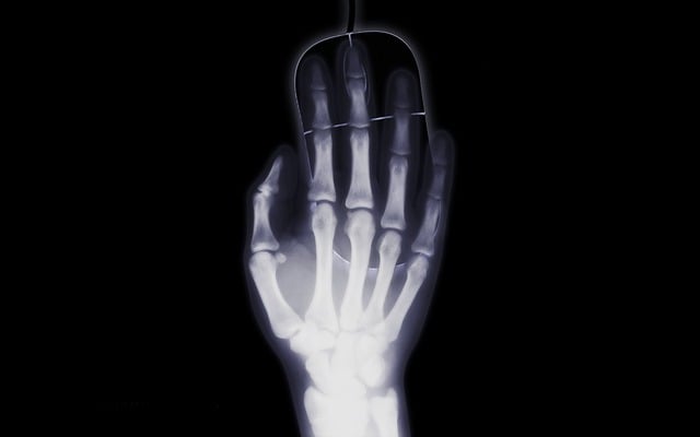 Free hand roentgen x-ray image illustration