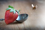 strawberry, red, ripe