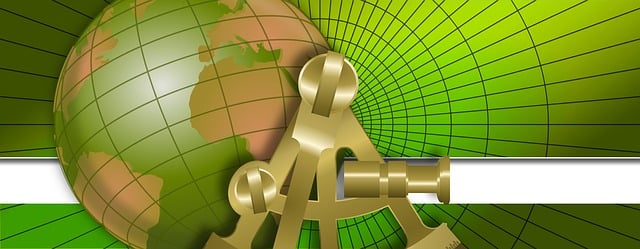 Free banner globe map illustration
