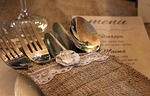 cutlery, cutlery case, wedding table