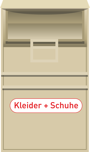 Free clothes container recycling clothes vector