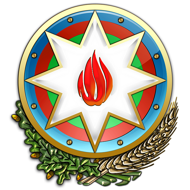 Free azerbaijan coat of arms heraldry illustration