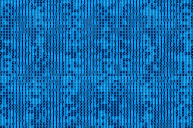 Free binary digitization zero illustration