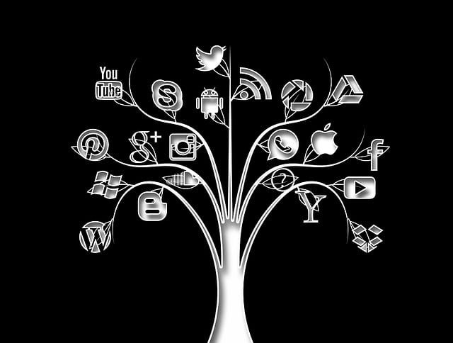 Free social media tree structure illustration