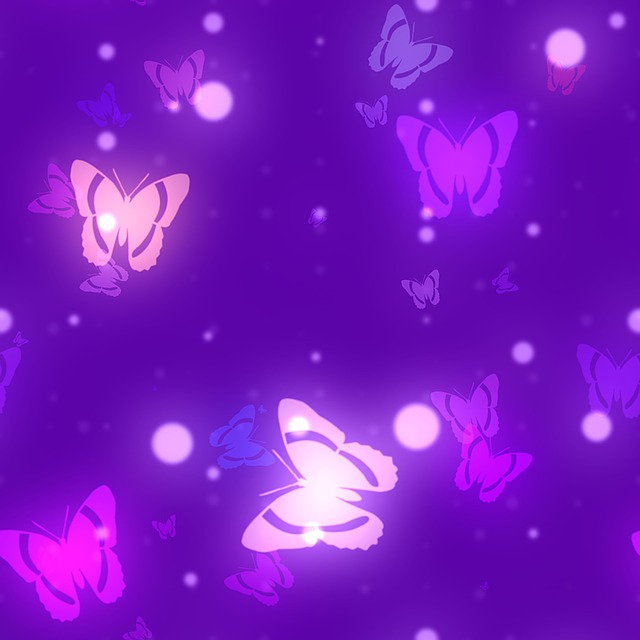 Free butterfly bokeh background illustration