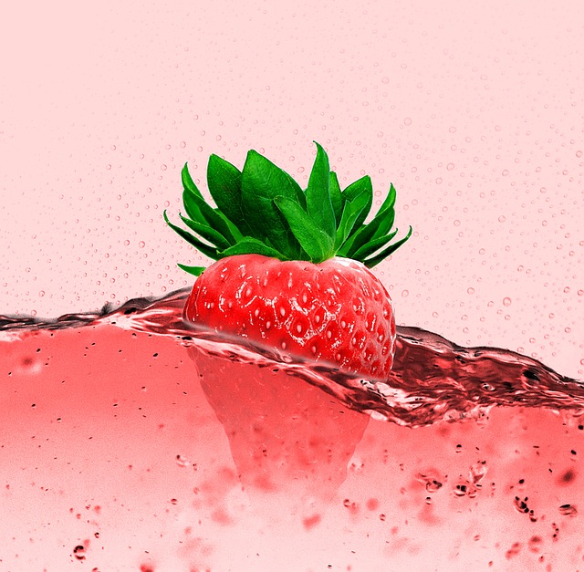 Free strawberry strawberry juice fruity illustration
