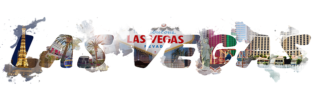 Free las vegas lettering abstract illustration