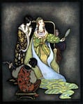 vintage, fairy tale, mirror