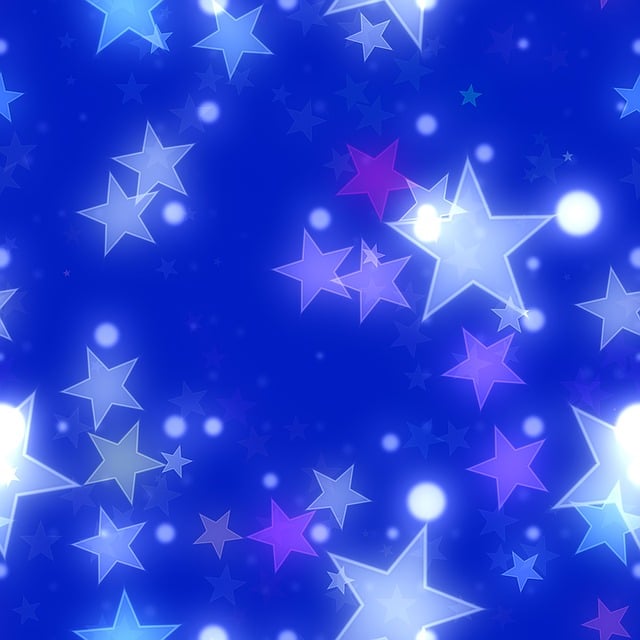 Free star bokeh background illustration