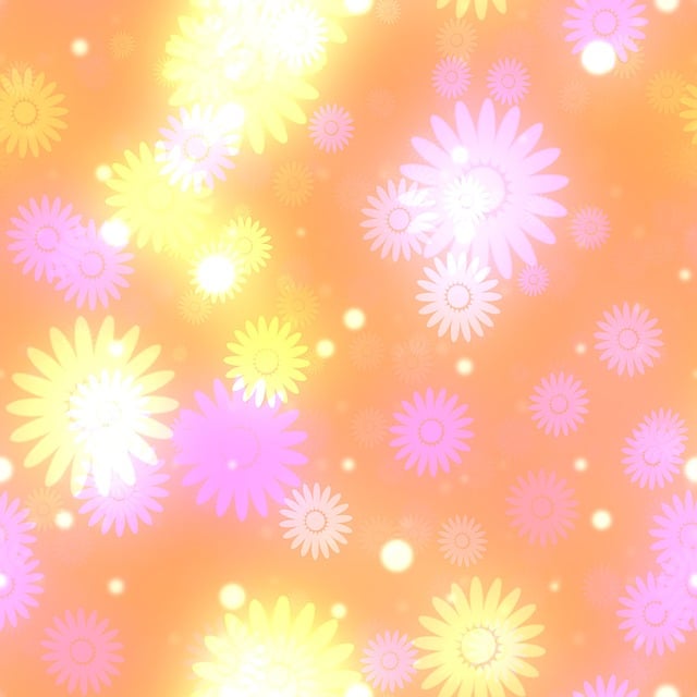 Free flower blossom bokeh illustration